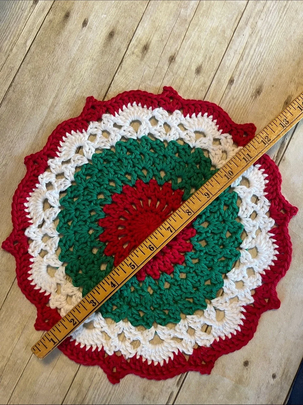 Handmade christmas doily